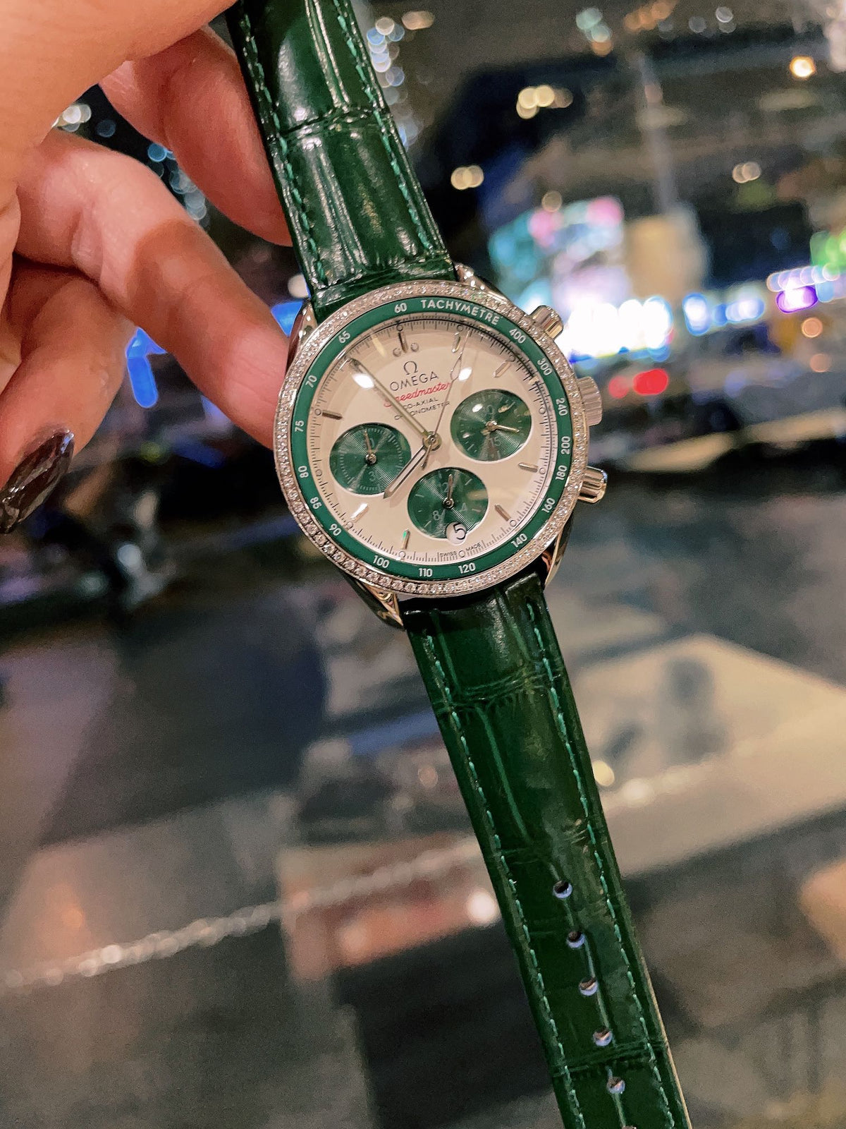 OM Embellished Multi-Dial Strap Watch