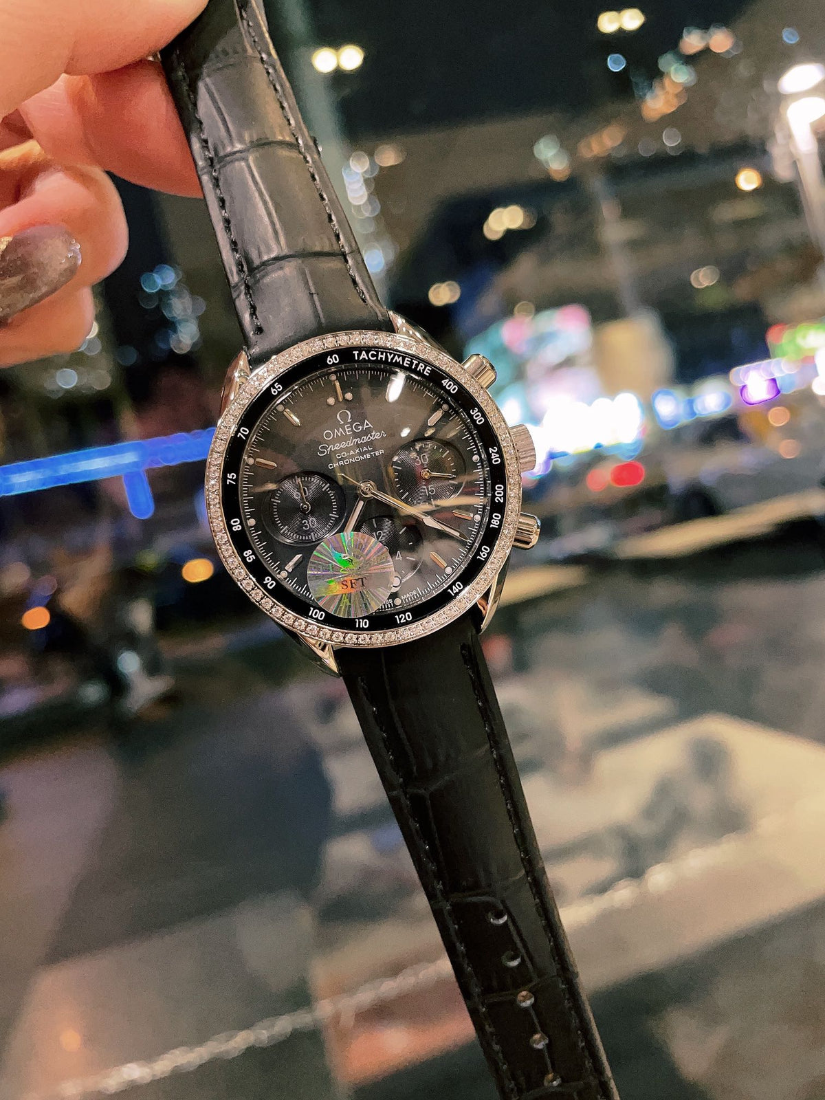 OM Embellished Multi-Dial Strap Watch