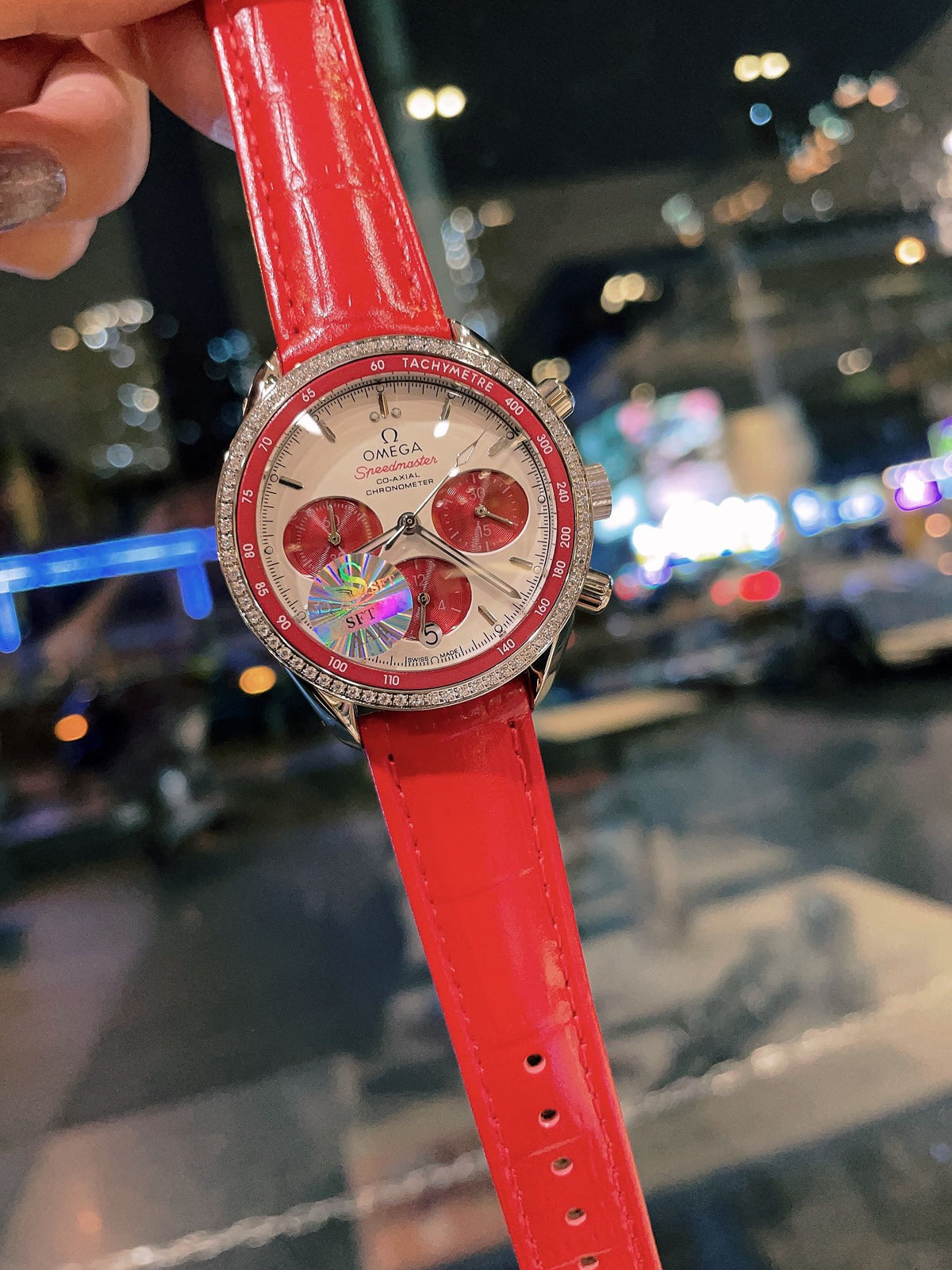 OM Embellished Multi-Dial Strap Watch