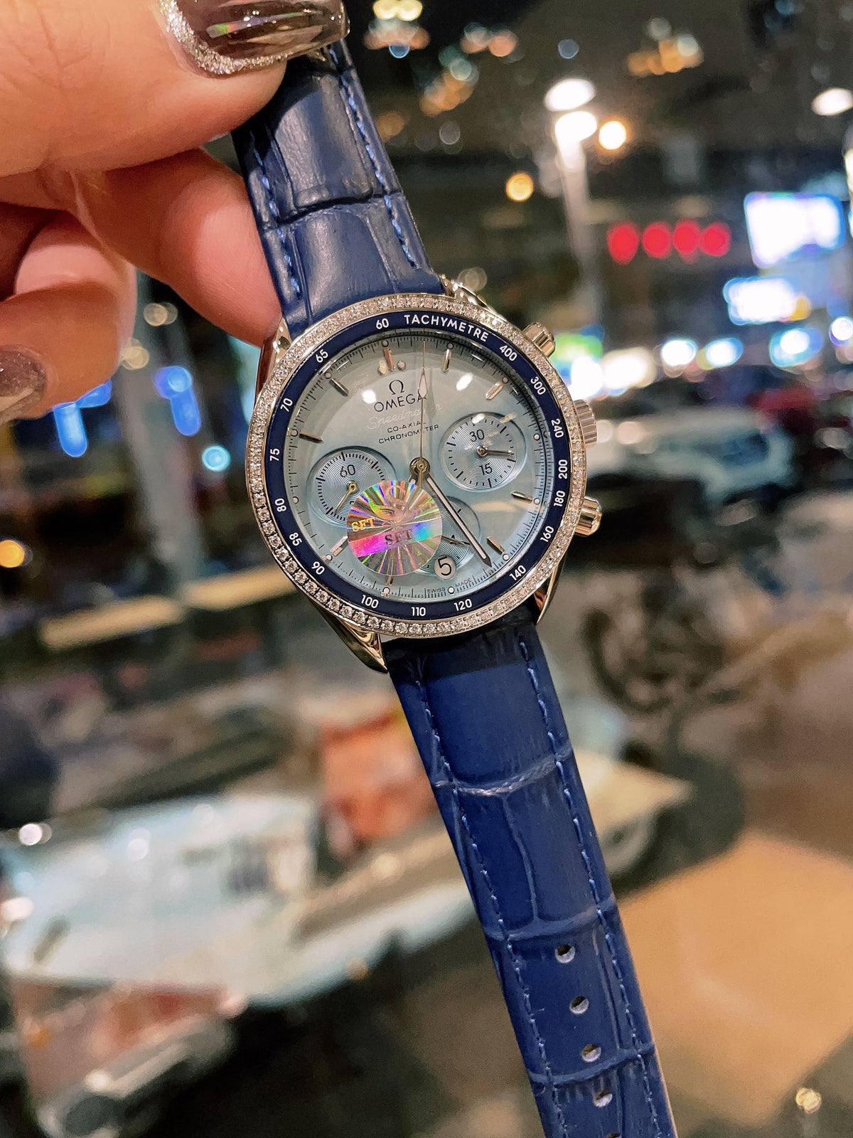 OM Embellished Multi-Dial Strap Watch