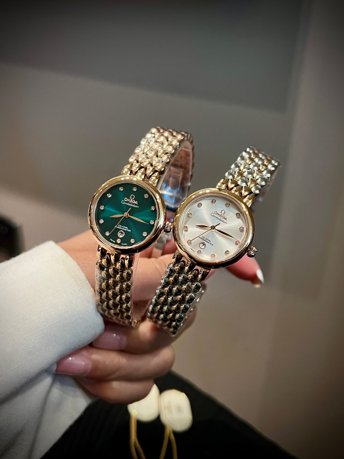 OM Sculpted Link Dress Watch