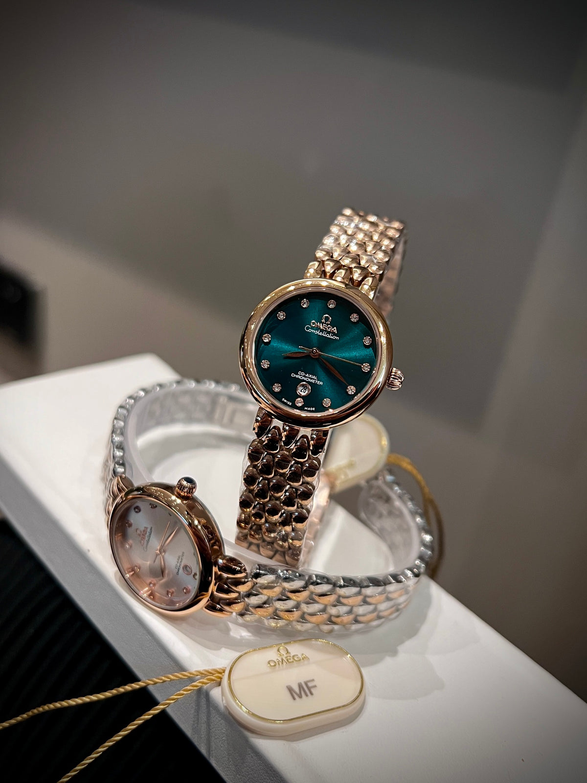 OM Sculpted Link Dress Watch