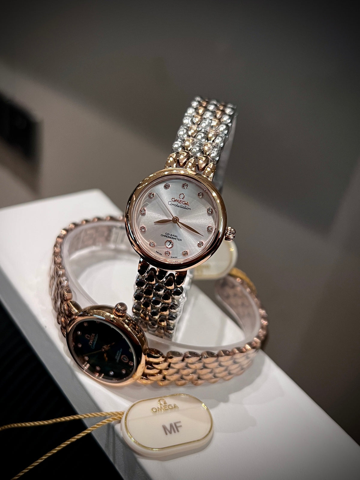 OM Sculpted Link Dress Watch