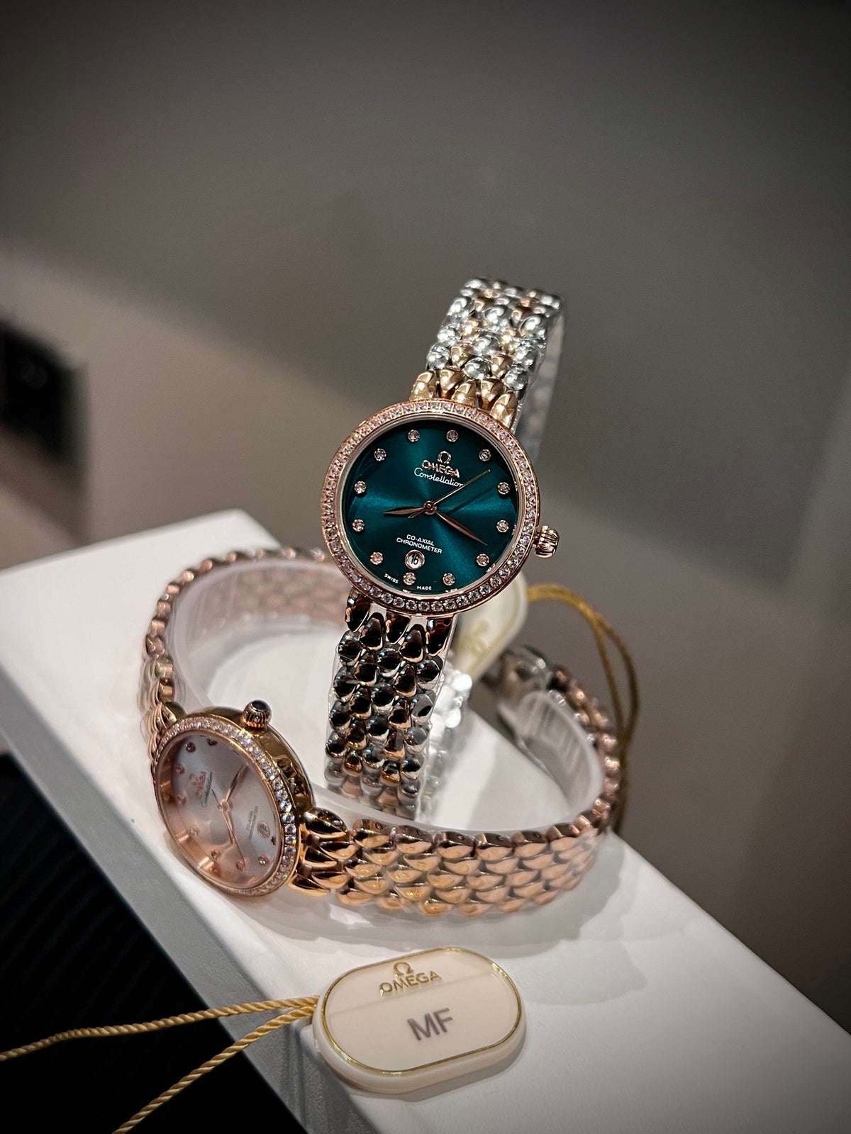 OM Sculpted Link Dress Watch