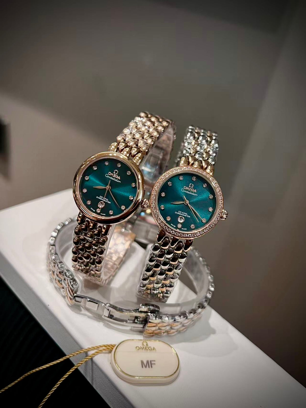 OM Sculpted Link Dress Watch