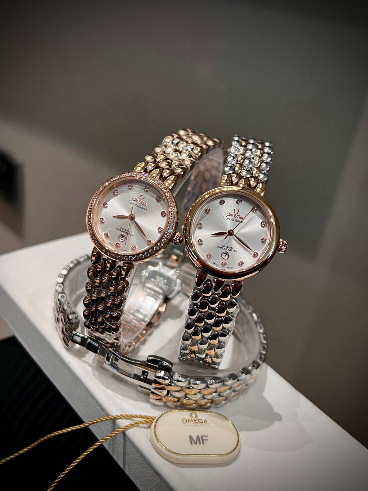 OM Sculpted Link Dress Watch