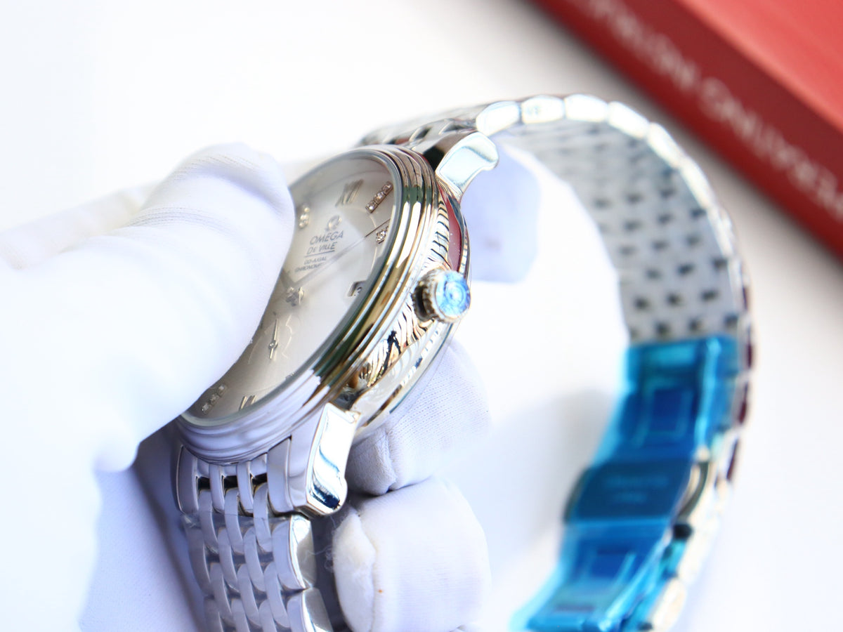 OM Ivory Dial Roman Marker Bracelet Watch