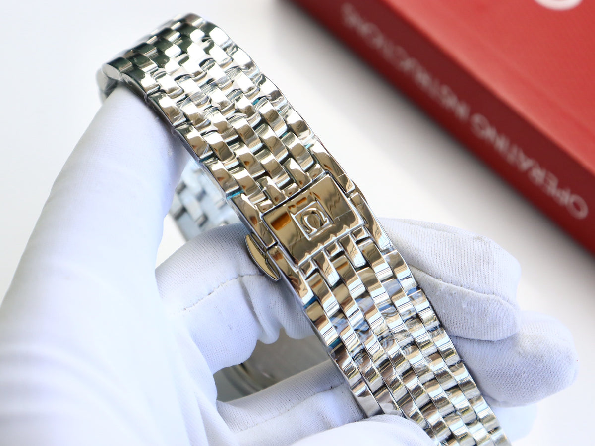 OM Ivory Dial Roman Marker Bracelet Watch
