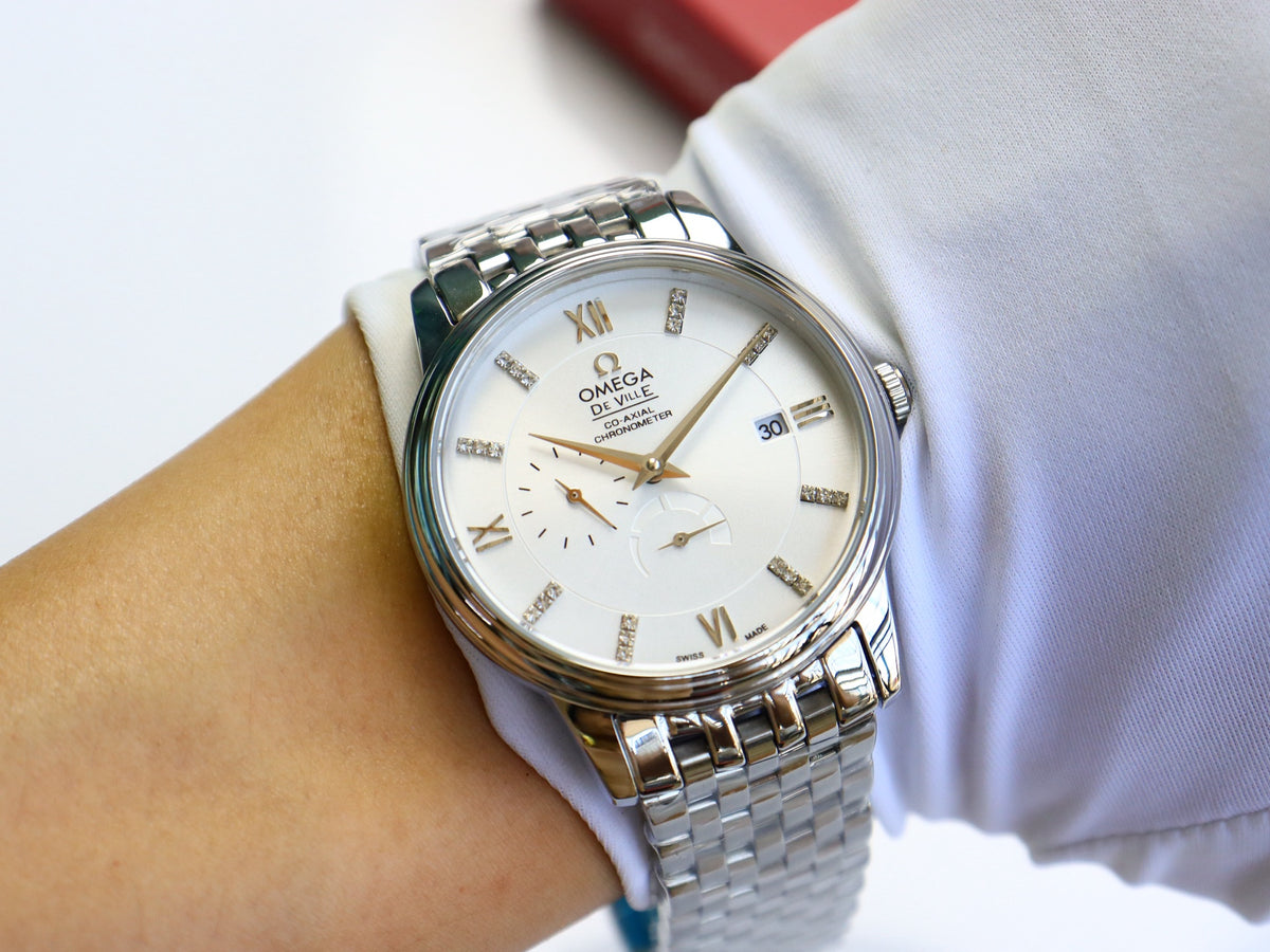 OM Ivory Dial Roman Marker Bracelet Watch