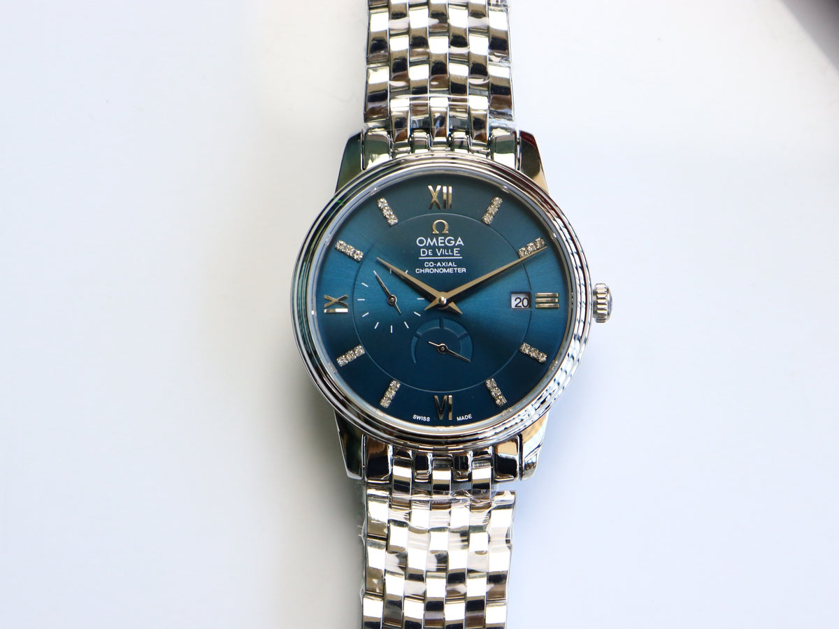 OM Deep Teal Roman Marker Bracelet Watch