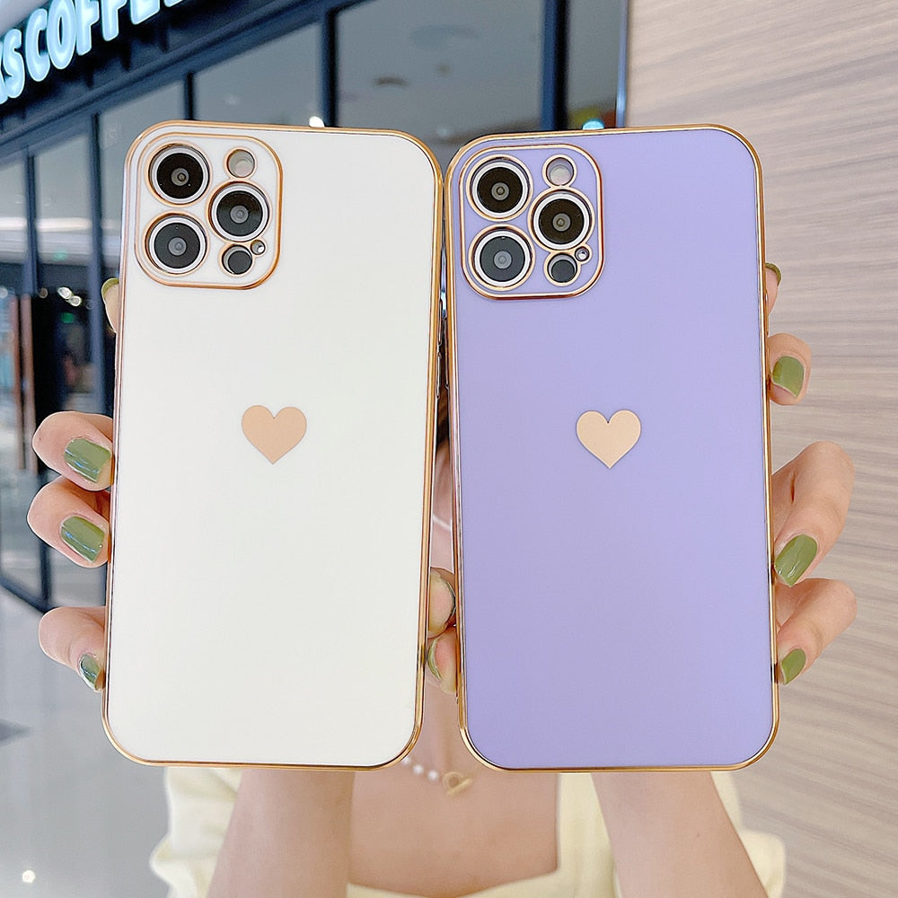 Love Heart Full Cover iPhone Fodral