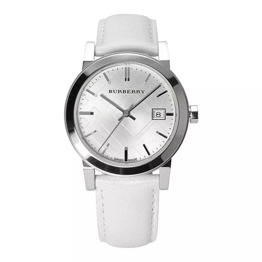 Reloj Burberry Mujer The City 34mm Plata Blanco
