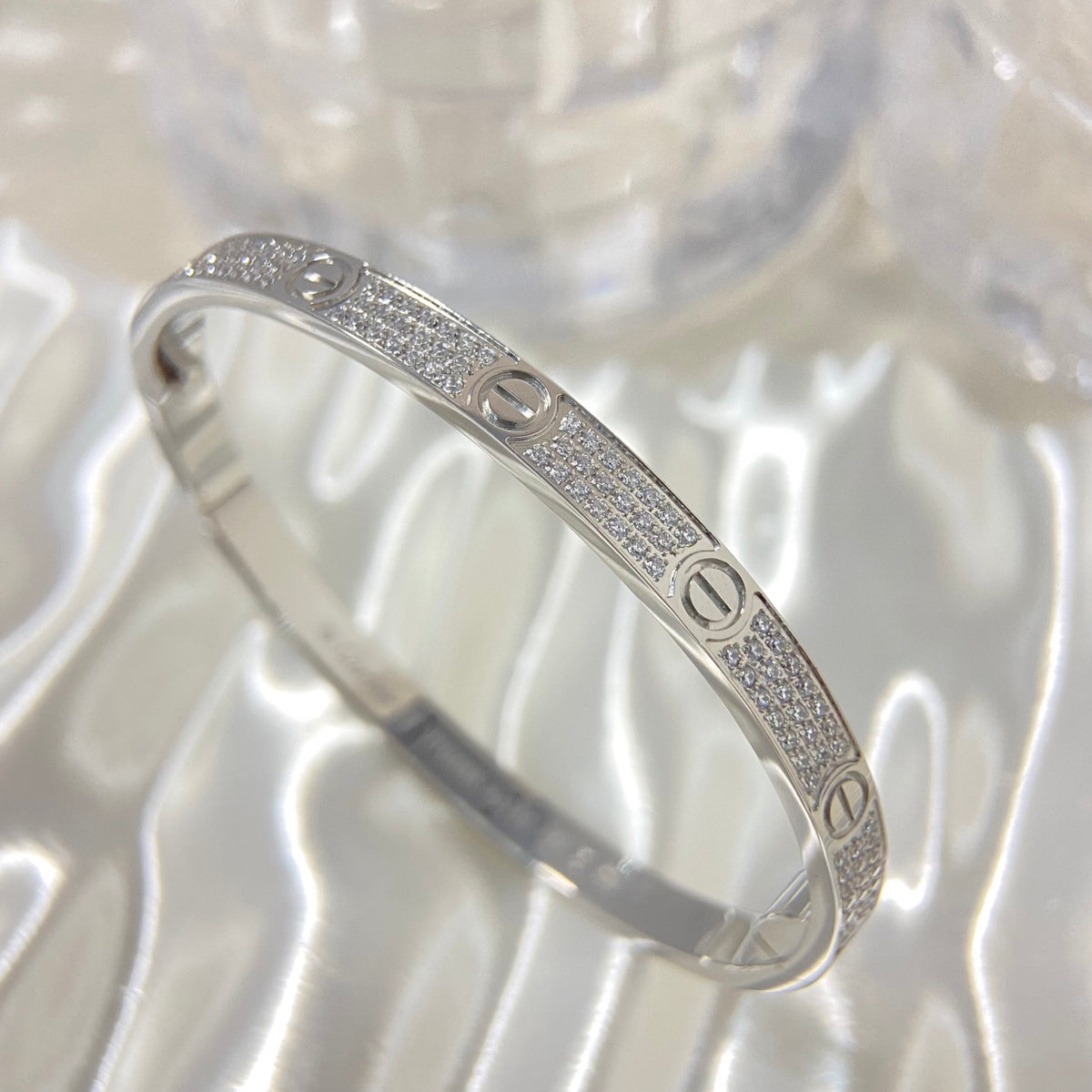 CA Slim Triple Row Bangle