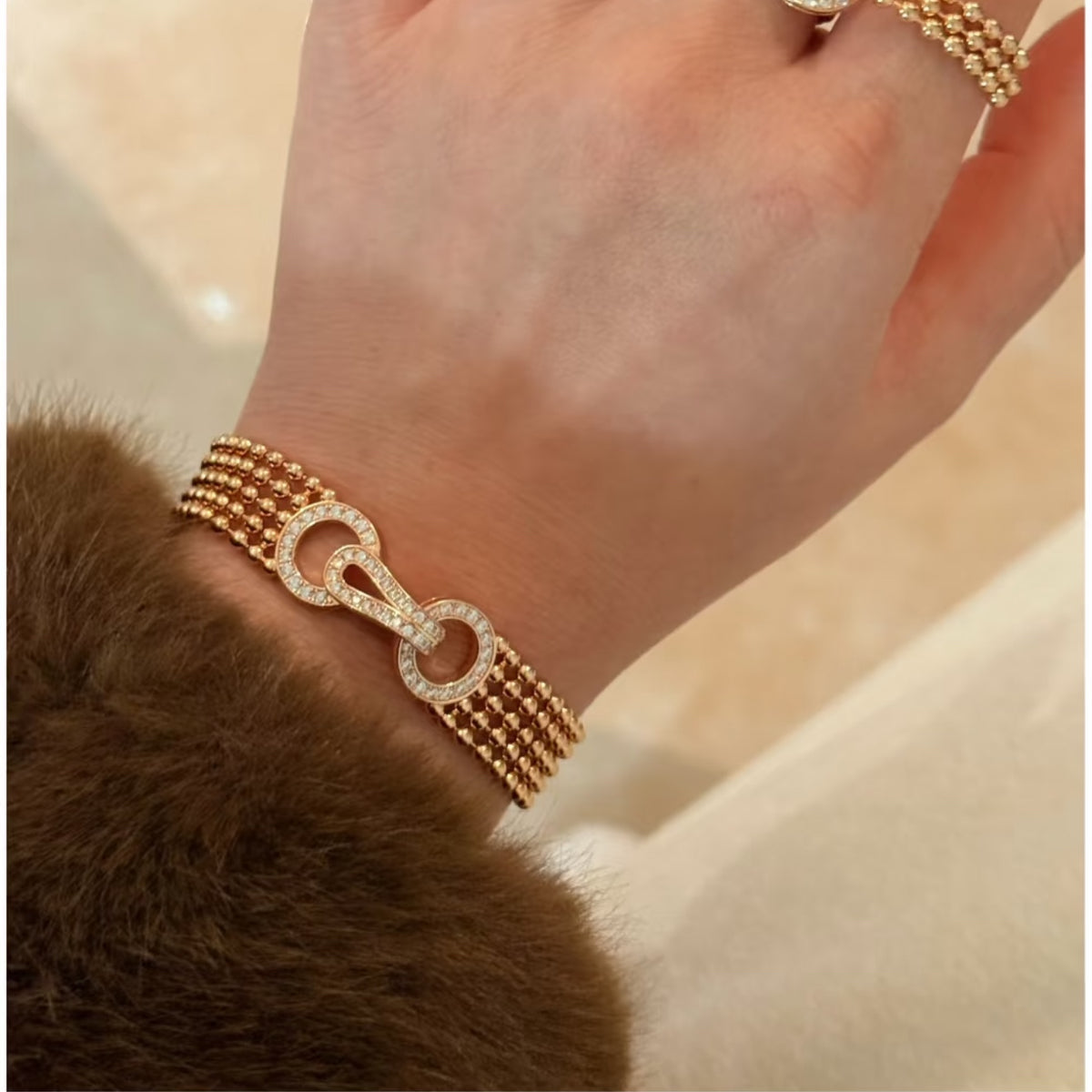 CA Horseshoe Link Bracelet