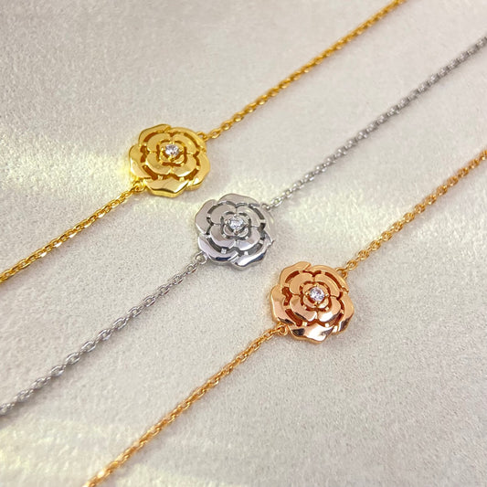 C Camellia Charm Bracelet