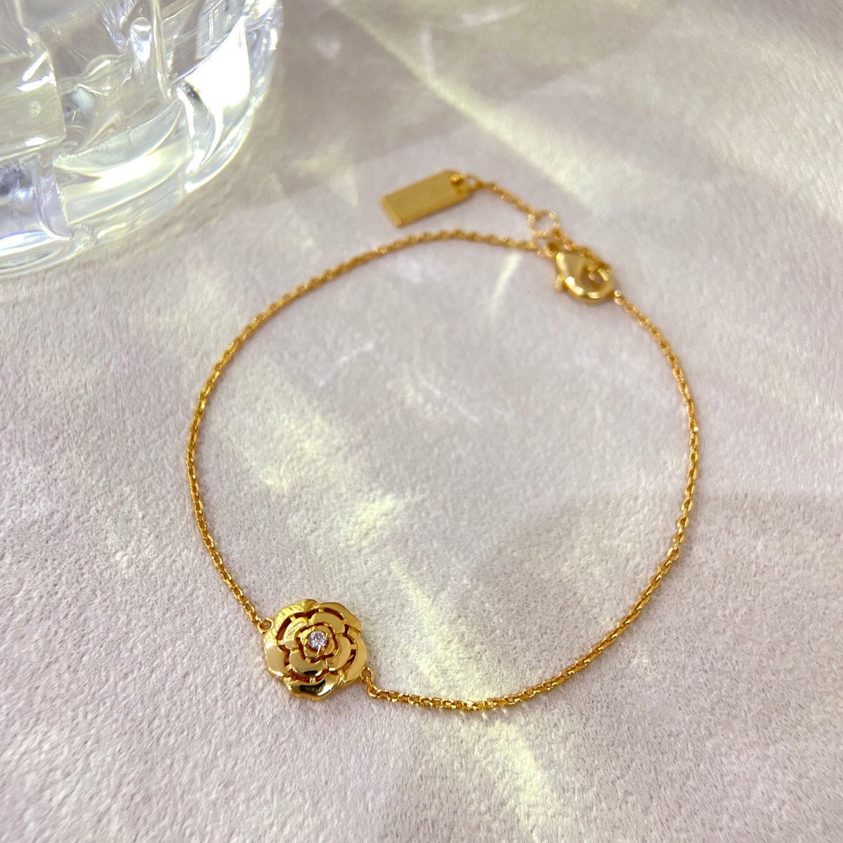 C Camellia Charm Bracelet